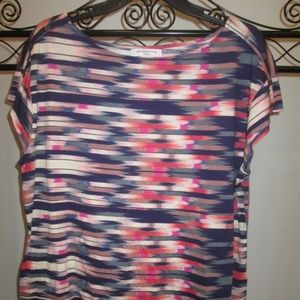 Liz Claiborne Plus Size Top 1X Multi Color Cute